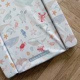 Standard Changing Mat - Deep Blue Sea Print