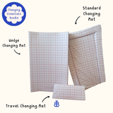 Complete Baby Changing Mat Bundle - Pink Gingham