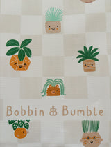 Anti-Roll Wedge Baby Changing Mat - Pot Plants