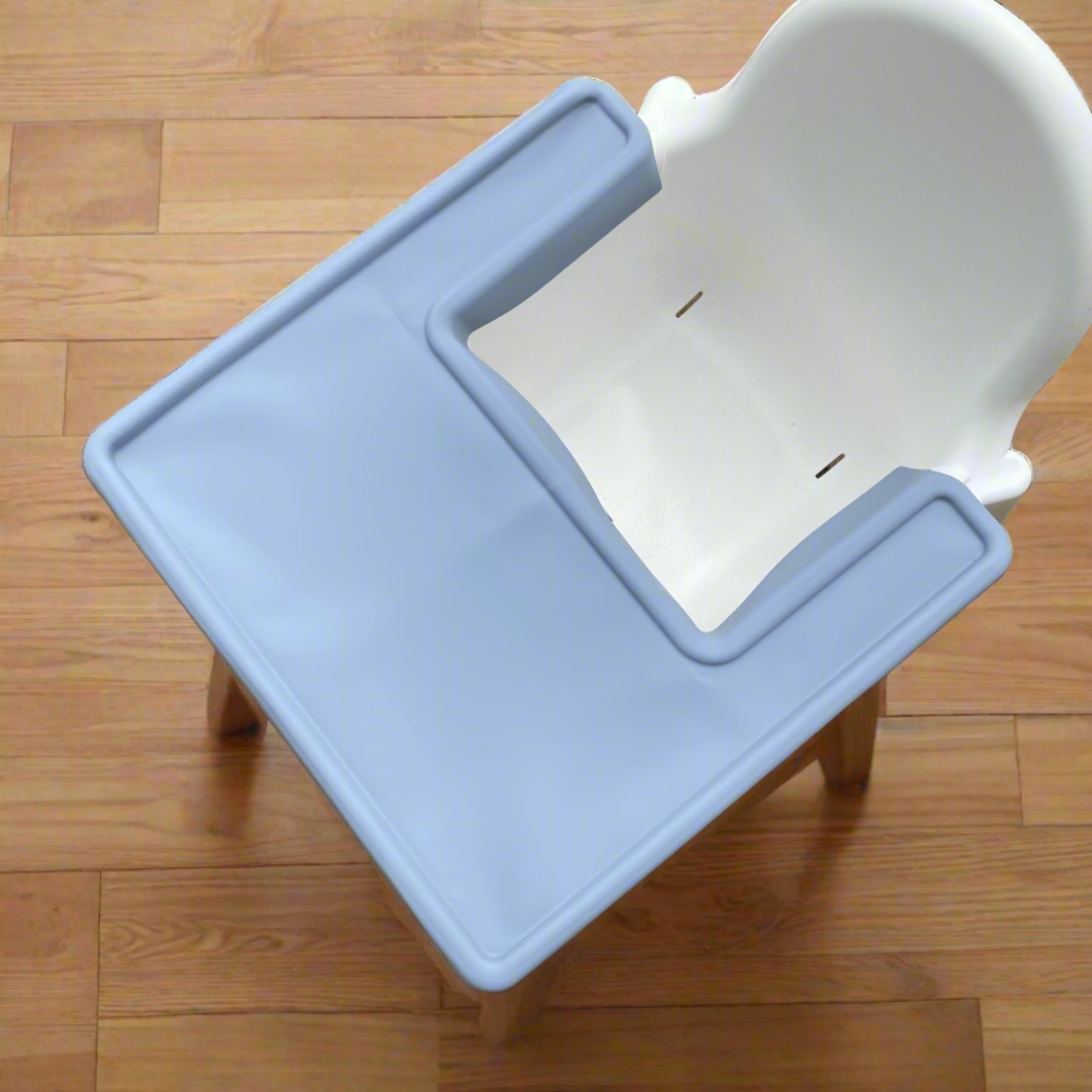 Full wrap placemat for the IKEA highchair Dark Grey Bobbin and Bumble