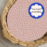Dusky Pink Dots PVC Changing Basket Liner | Bobbin and Bumble | Bobbin and Bumble.