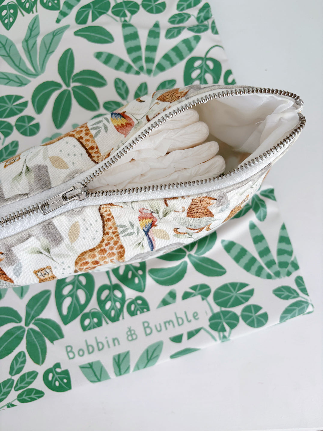 Nappy Wallet - Jungle Animals Print