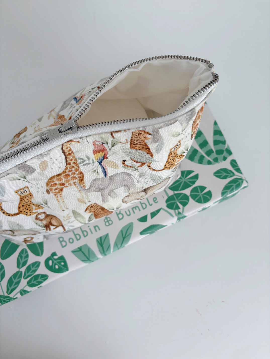 Nappy Wallet - Jungle Animals Print