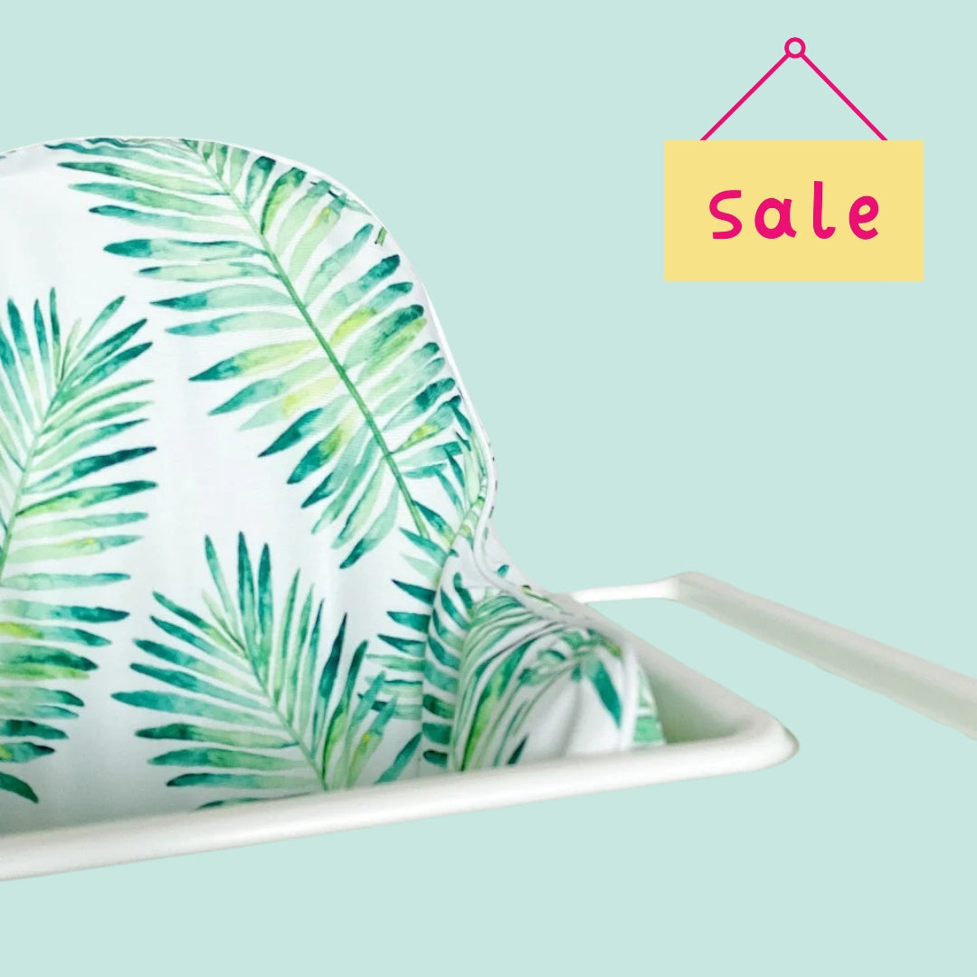 IKEA Highchair Cushion Cover - Tropical Leaf Print | Bobbin and Bumble.
