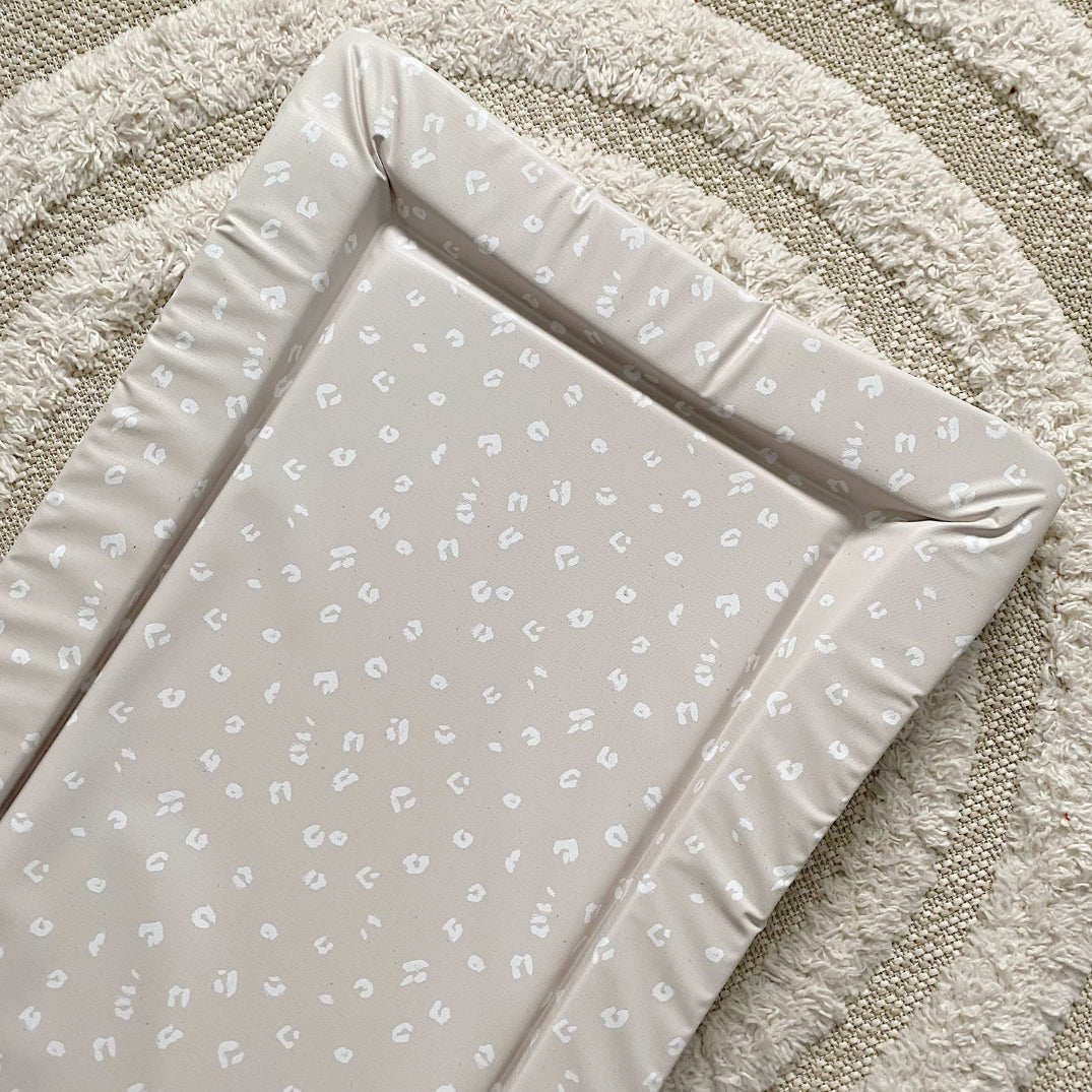 Deluxe Baby Changing Mat Sand Animal Print