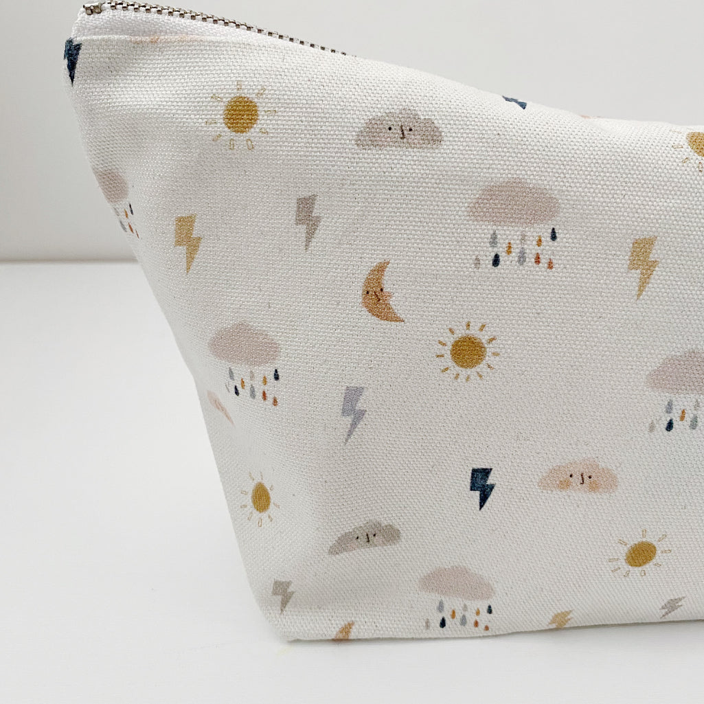 Nappy Wallet - Weather Print | Bobbin and Bumble.