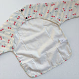 Long Sleeved Baby Bib - Cherry Stripe