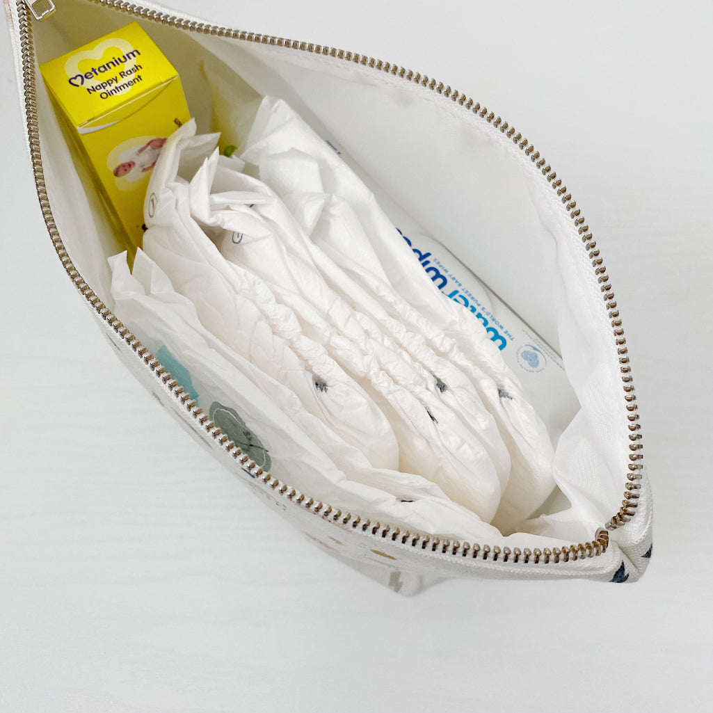 Nappy Wallet - Weather Print | Bobbin and Bumble.