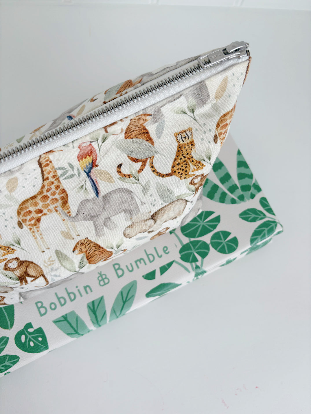 Nappy Wallet - Jungle Animals Print