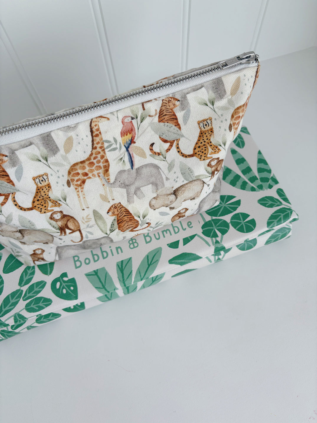 Nappy Wallet - Jungle Animals Print