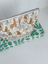 Nappy Wallet - Jungle Animals Print