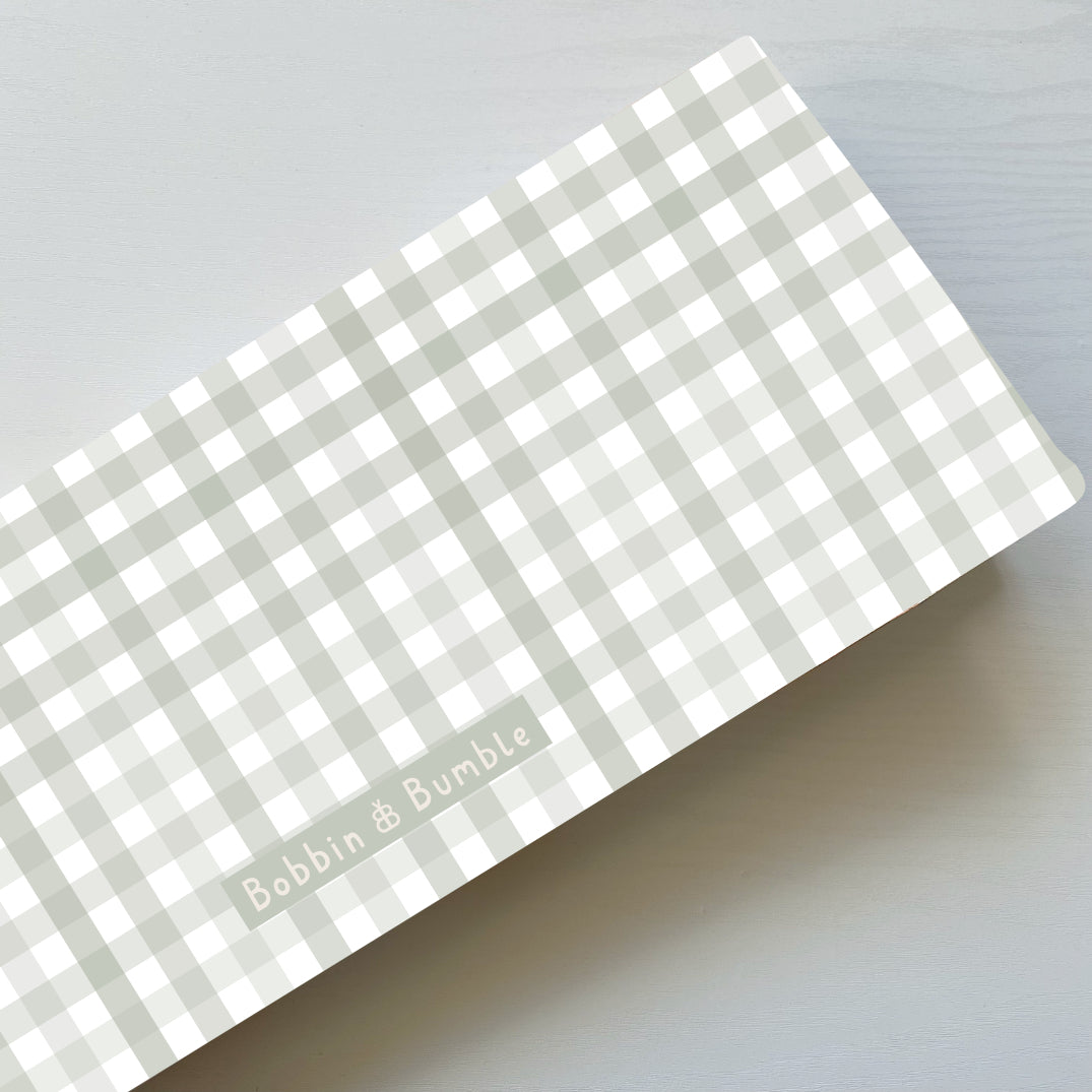 Travel Changing Mat - Sage Gingham