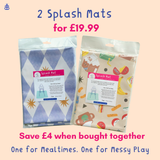Splash Mat Bundle - Blue Harlequin and Snack Time