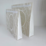 Hospital Bag Organiser Pouches | Zip Closure | Unisex Beige Leaf Print