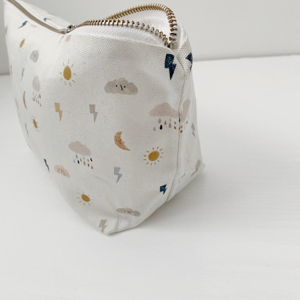 Nappy Wallet - Weather Print | Bobbin and Bumble.