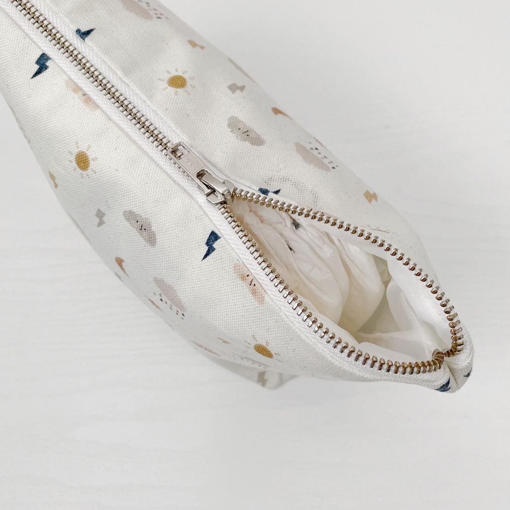 Nappy Wallet - Weather Print | Bobbin and Bumble.