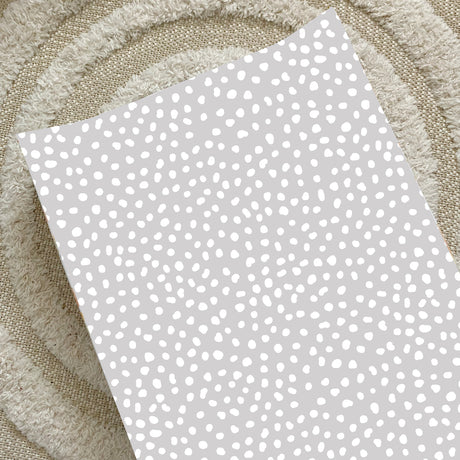 Anti-Roll Wedge Changing Mat - Grey Spots | Bobbin and Bumble.