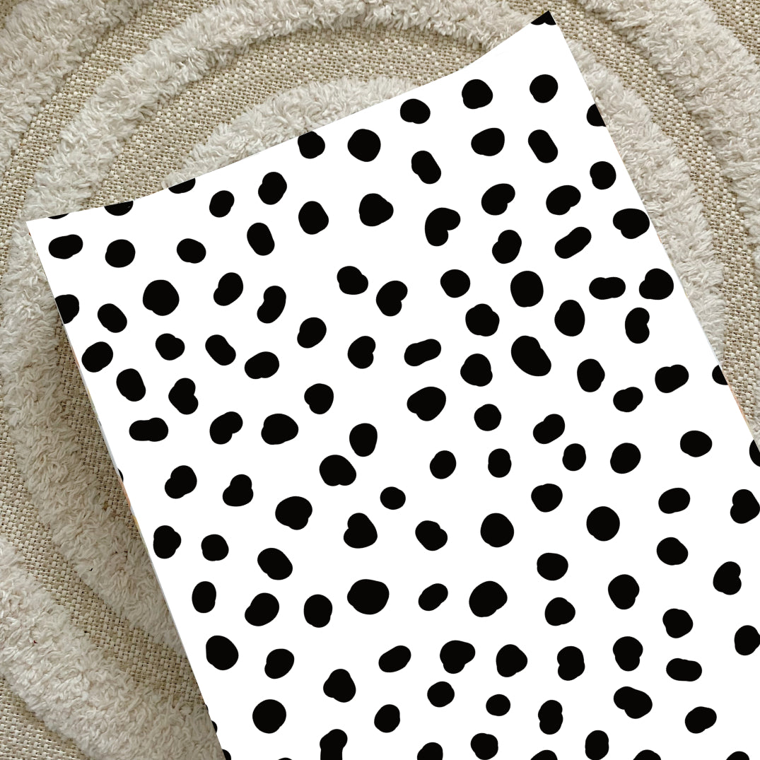 Anti-Roll Wedge Changing Mat - Black Spots