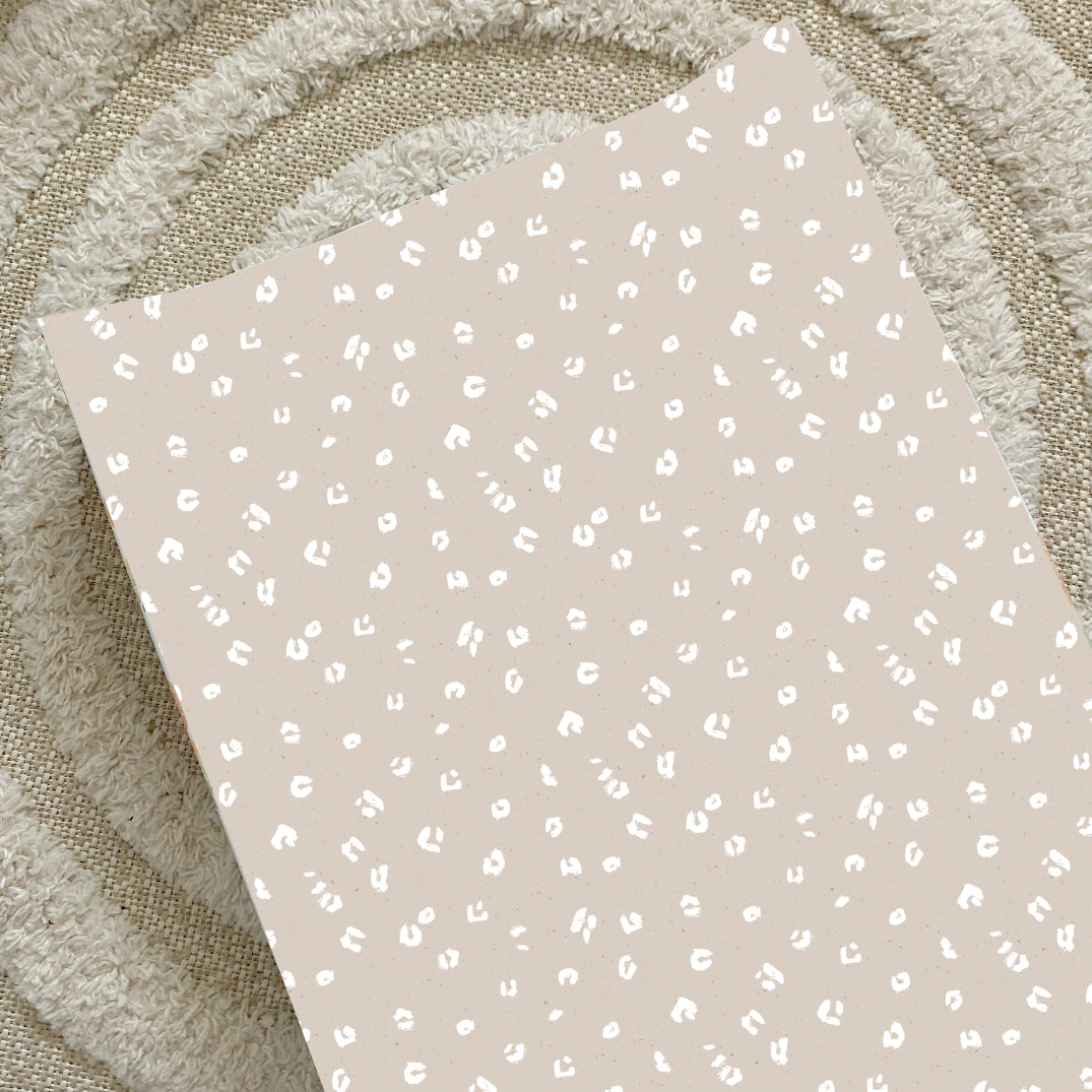 Anti Roll Wedge Baby Changing Mat Sand Animal Print Bobbin and Bumble