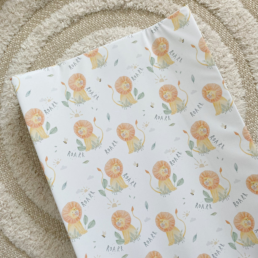 Baby Wedge Changing Mat Roary Lion Print Bobbin and Bumble Bobbin