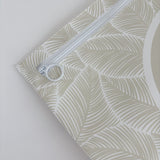 Hospital Bag Organiser Pouches | Zip Closure | Unisex Beige Leaf Print