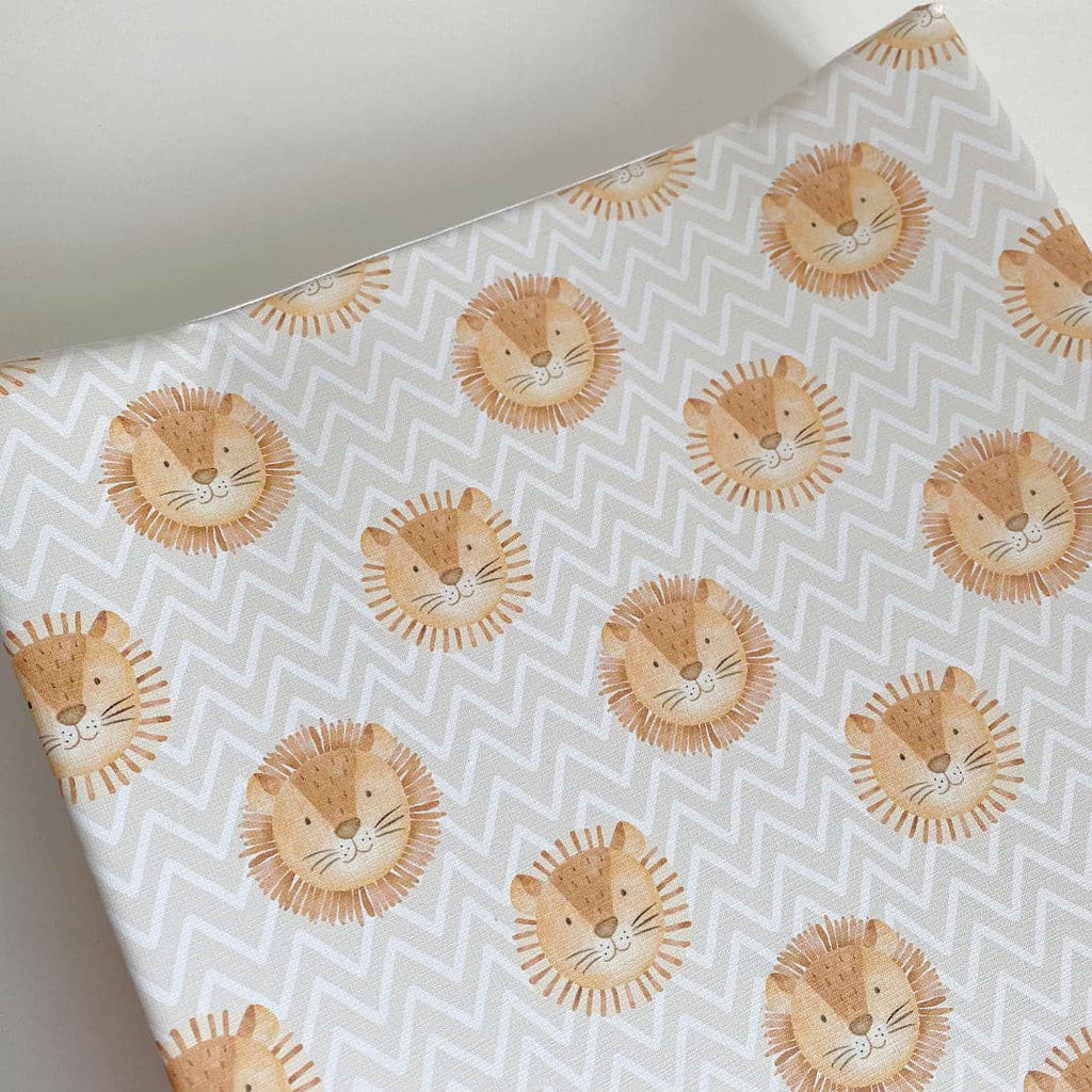 Anti-Roll Wedge Changing Mat - Lion Print | Bobbin and Bumble.