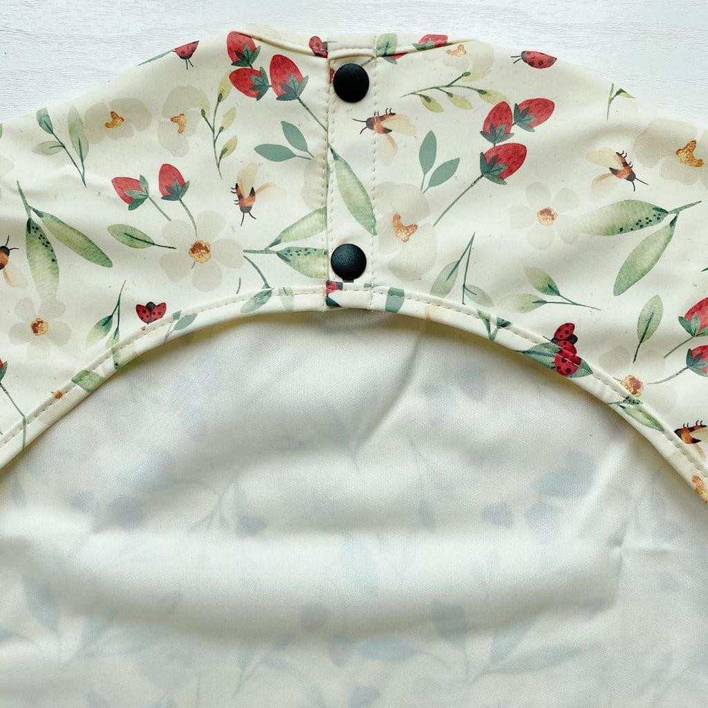 Long Sleeved Bib - Bramble Print | Bobbin and Bumble.