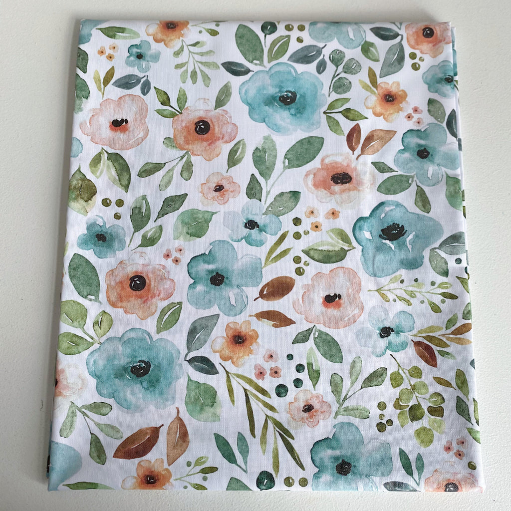 Splash mat -  Blue Floral Print | Bobbin and Bumble.