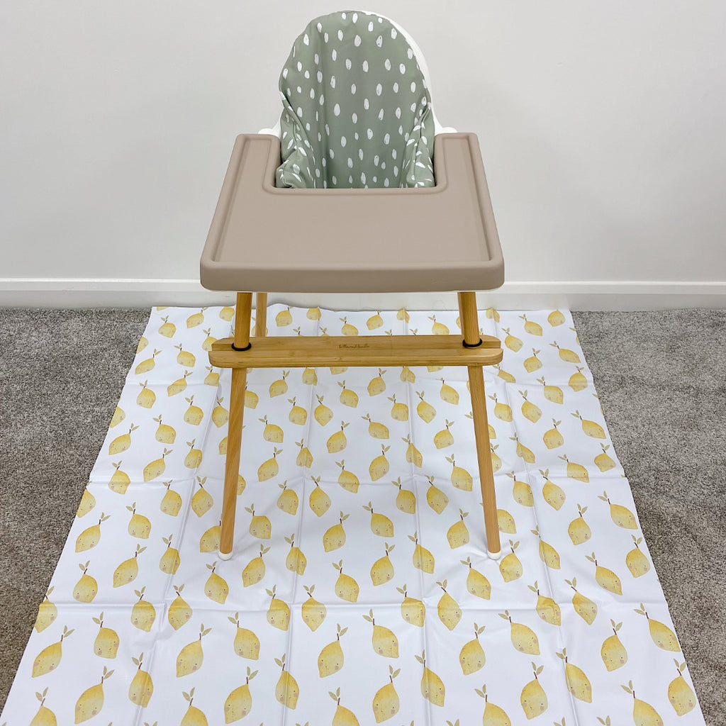 Splash Mat -  Lemon Print | Bobbin and Bumble.