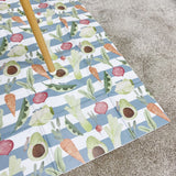 Splash mat - Vegetable Garden Print | Bobbin and Bumble.