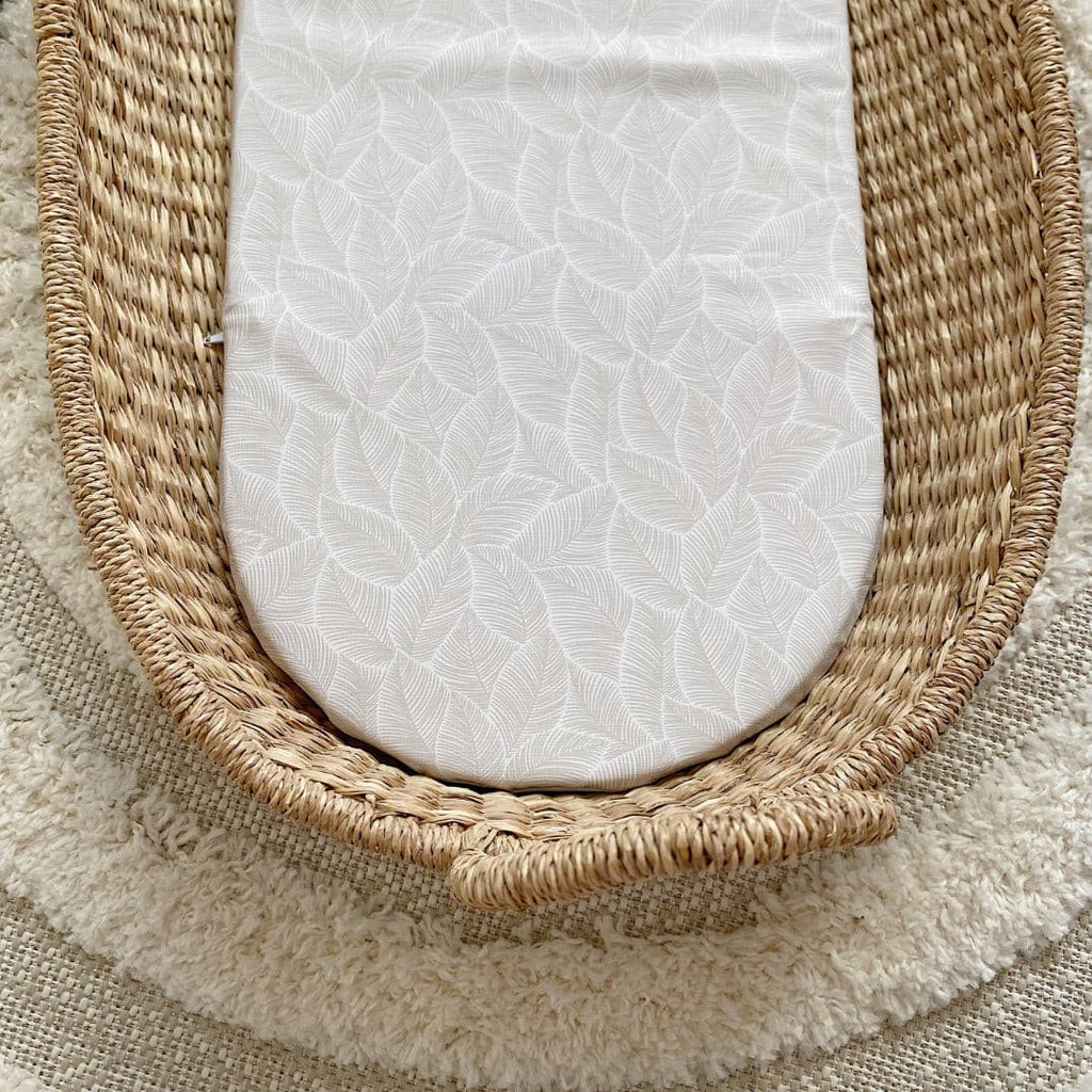 Basket Changing Mat - Gold Leaf Print | Bobbin and Bumble.