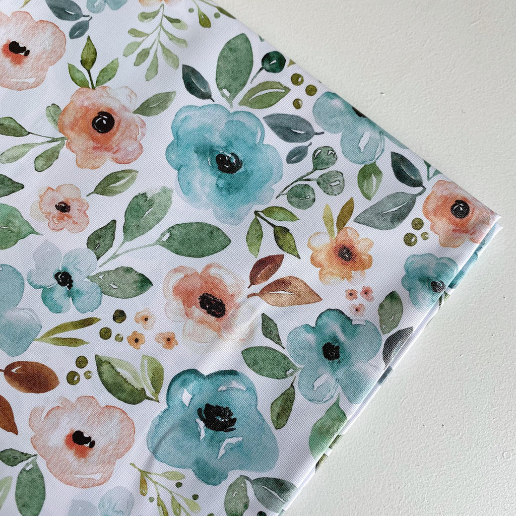 Splash mat -  Blue Floral Print | Bobbin and Bumble.