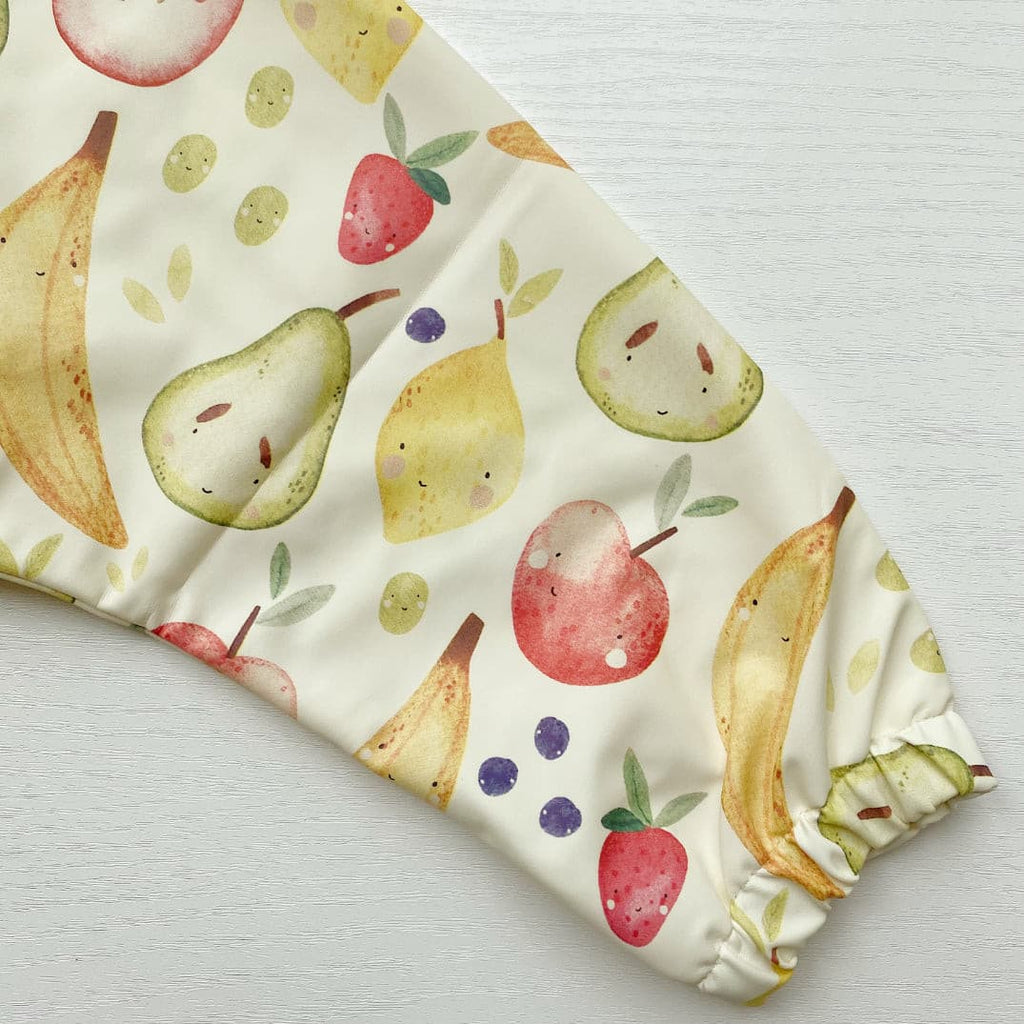 Long Sleeved Baby Bib - Fruit Squash | Bobbin and Bumble.