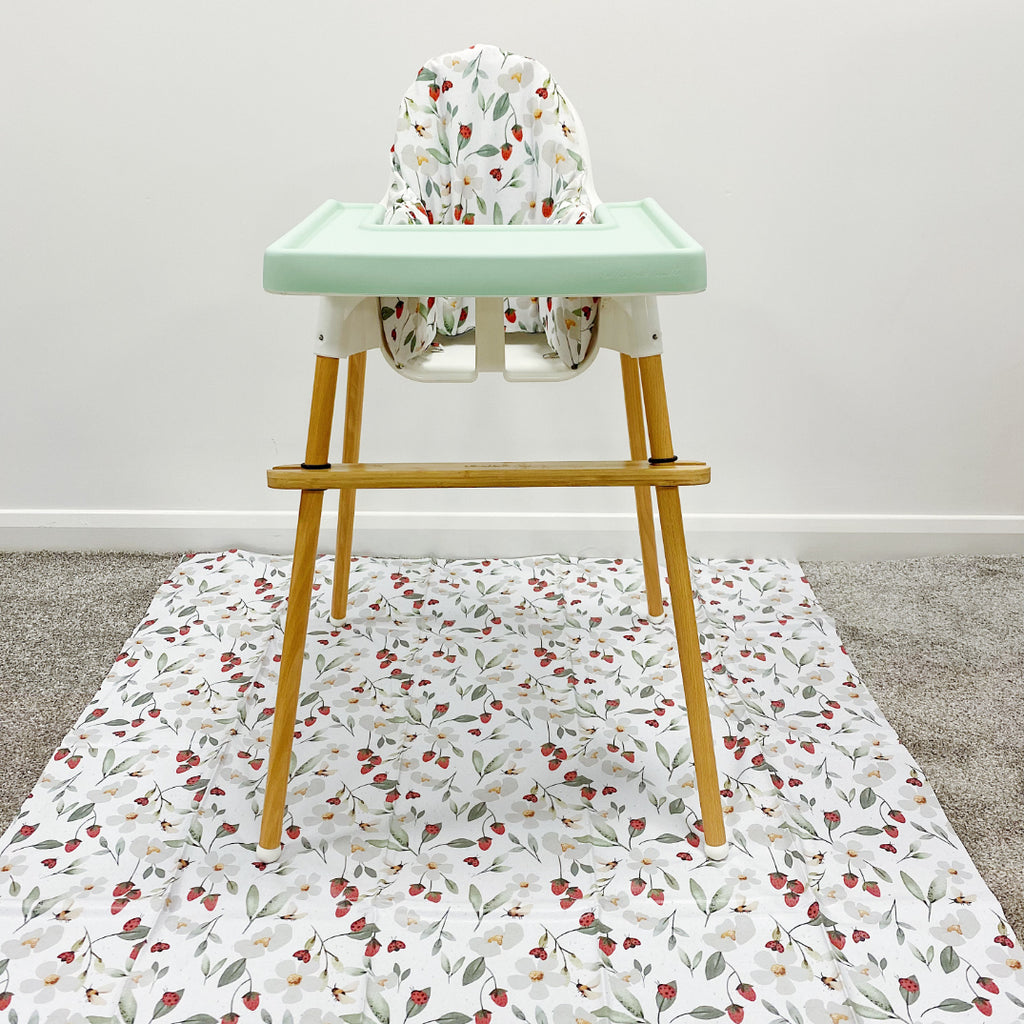 IKEA Highchair Cushion Cover - Strawberry Bramble Print | Bobbin and Bumble.