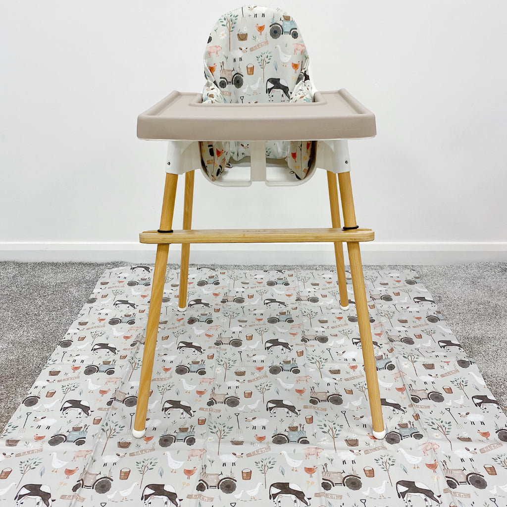 IKEA Highchair Cushion Cover - Farm Animals Print | Bobbin and Bumble.