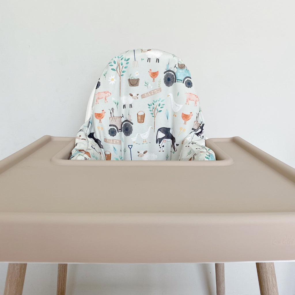 IKEA Highchair Cushion Cover - Farm Animals Print | Bobbin and Bumble.