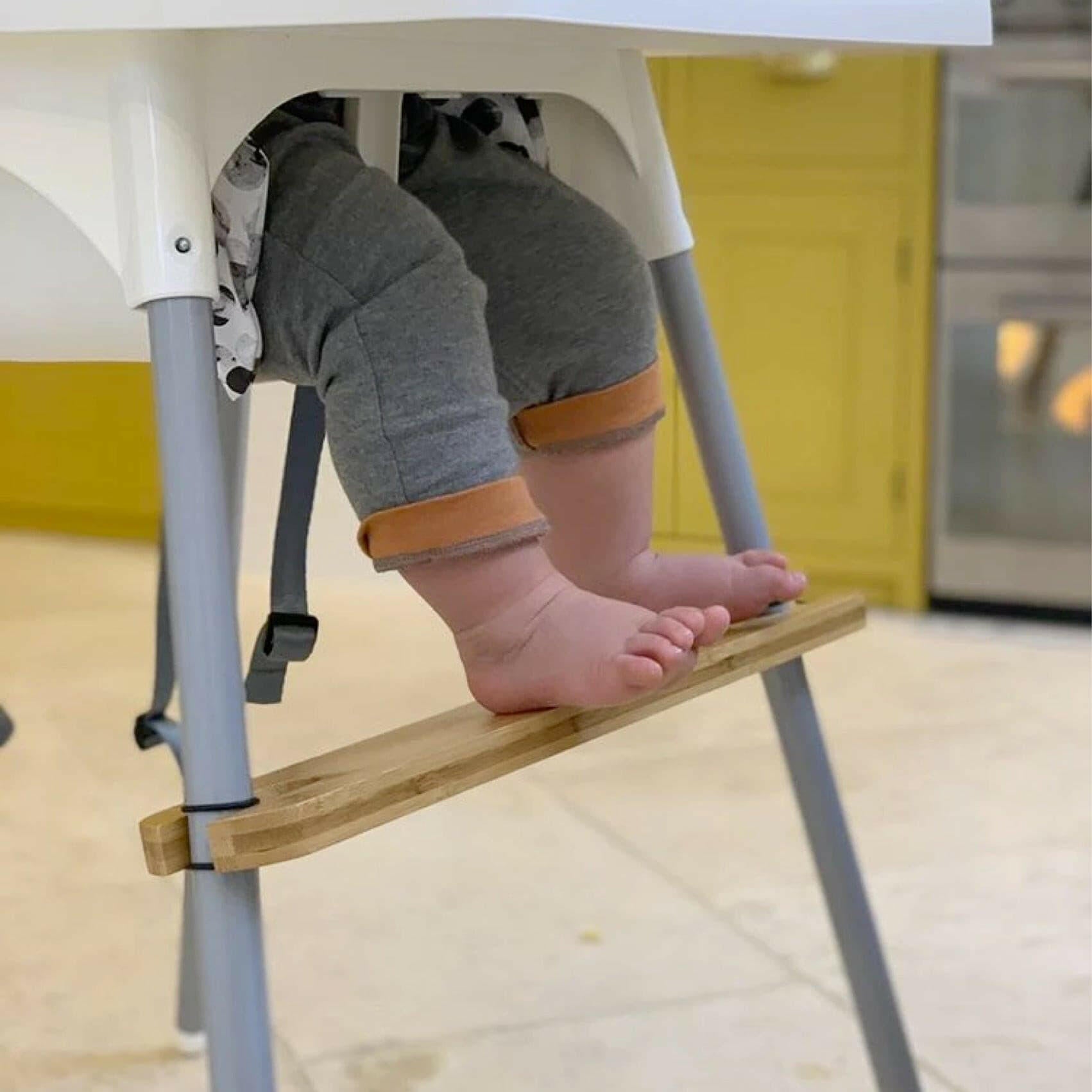 High Chiar Foot Rests IKEA Highchair Footrest - Bamboo Wood | Bobbin and Bumble