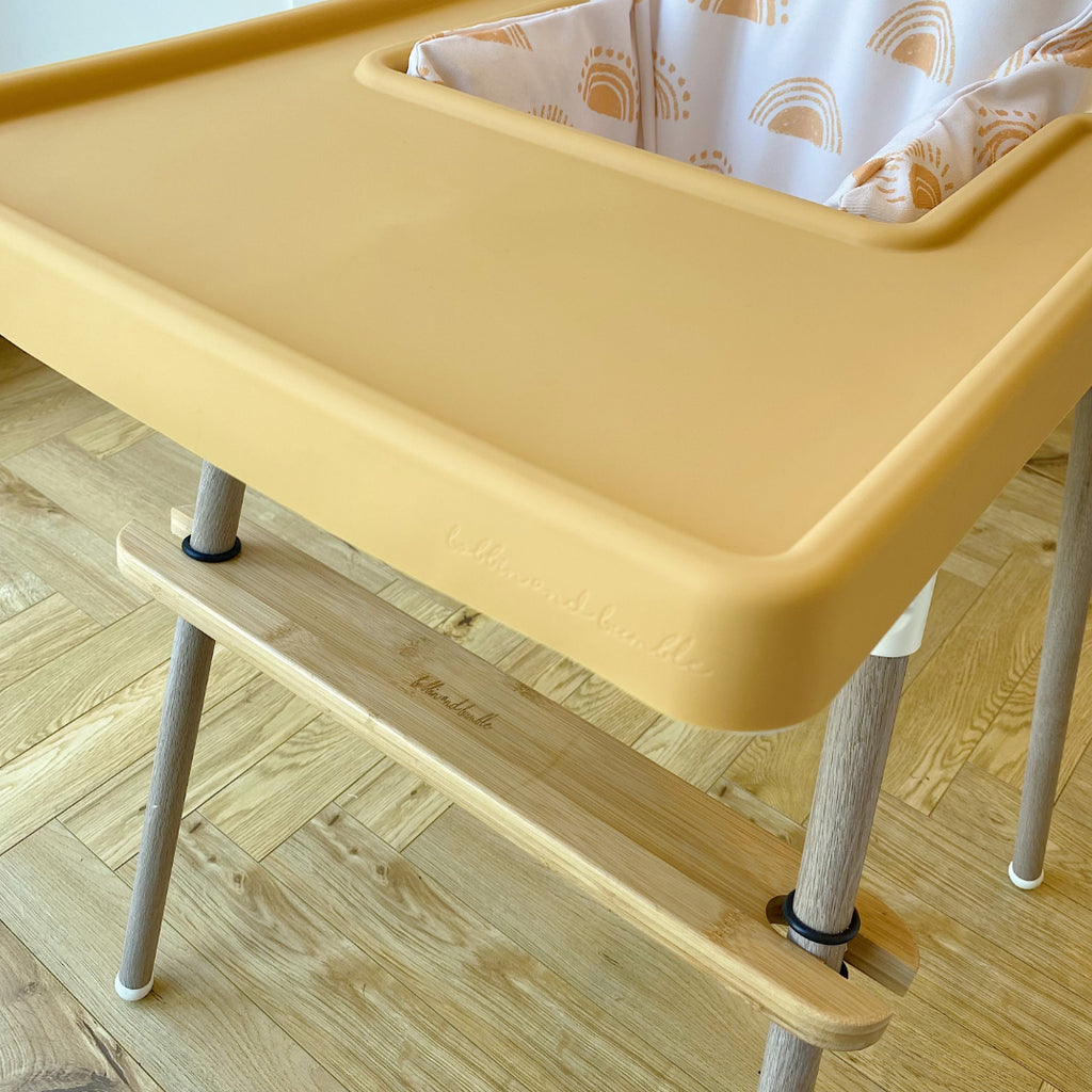 Full-wrap placemat for the IKEA Antilop High chair - Mustard Yellow | Bobbin and Bumble.
