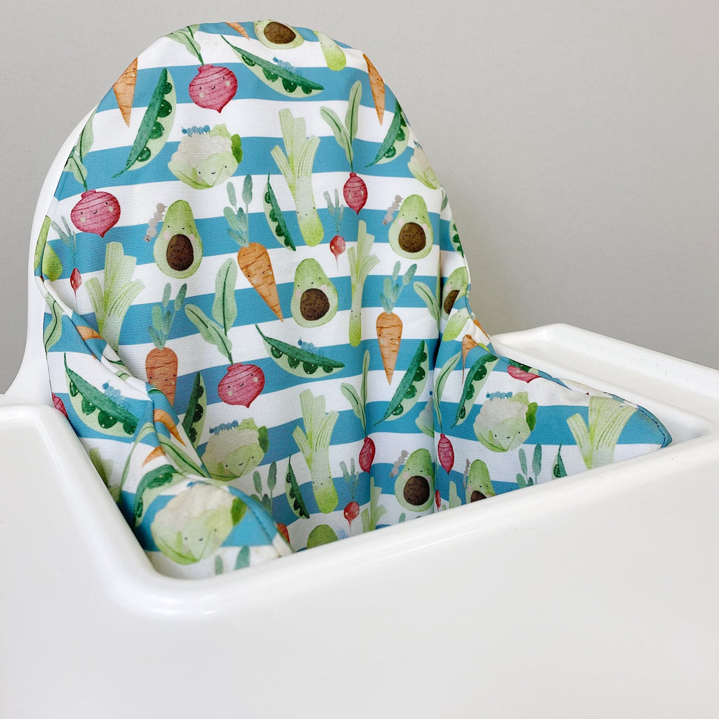 IKEA Highchair Cushion Cover - Vegetable Patch | Bobbin and Bumble.