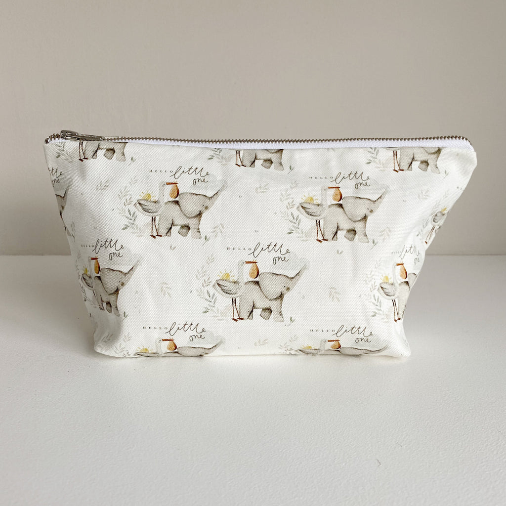 Nappy organiser bag - Hello Little One Print | Bobbin and Bumble.