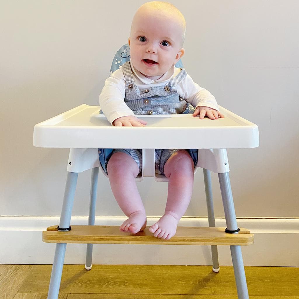 IKEA High Chair Foot Rest - Bamboo Wood | Bobbin and Bumble.