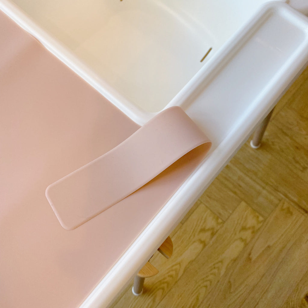 IKEA Antilop High chair Silicone Tray Placemat Insert - Light Pink | Bobbin and Bumble.