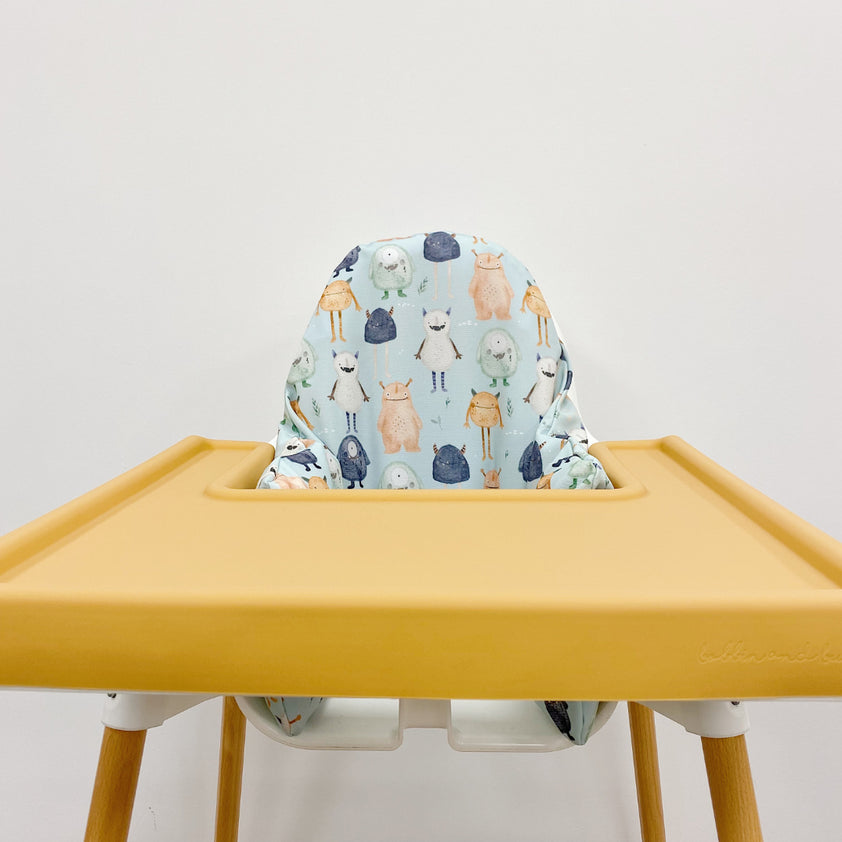 IKEA High Chair Cushion Cover Little Monsters Print Bobbin and Bumble