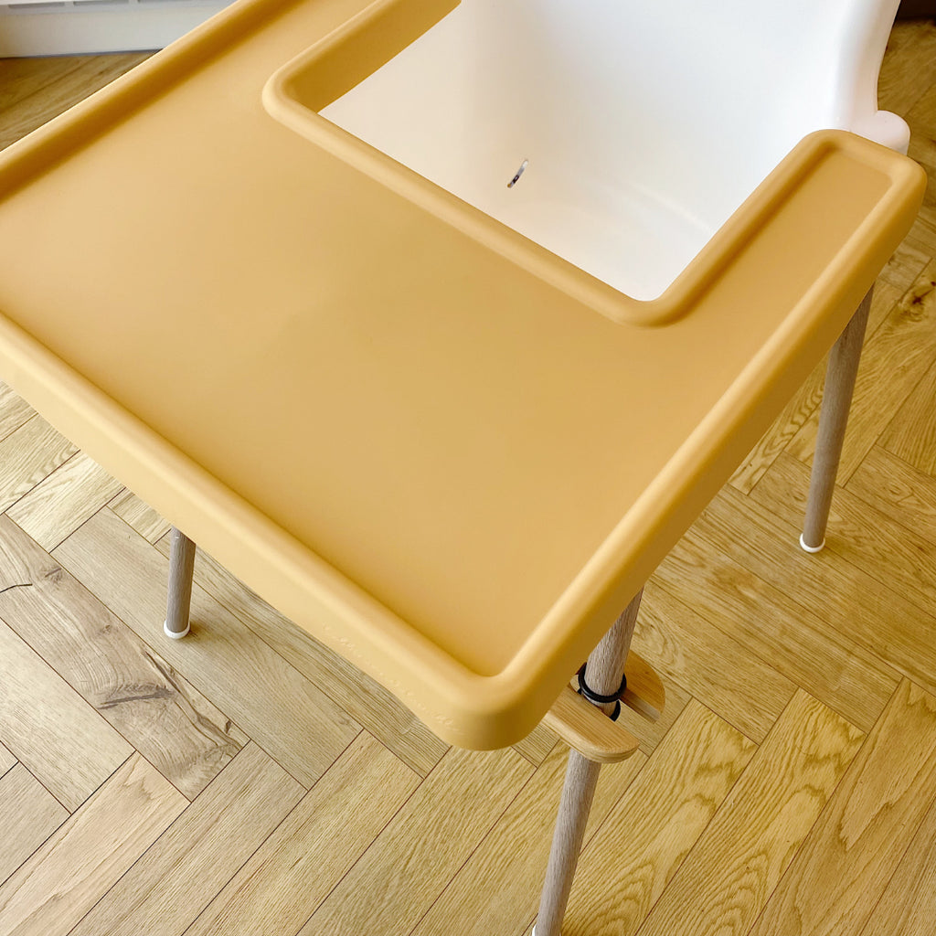 Full-wrap placemat for the IKEA Antilop High chair - Mustard Yellow | Bobbin and Bumble.