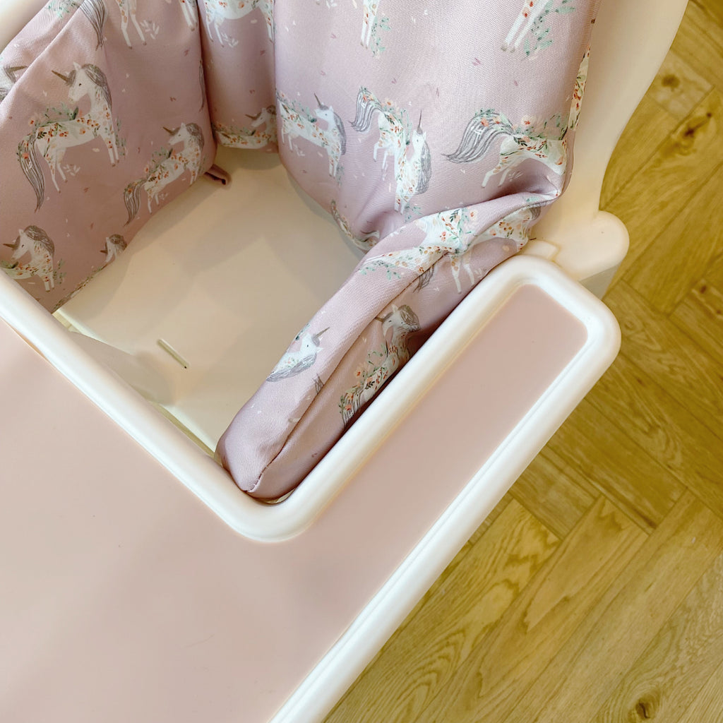 IKEA Antilop High chair Silicone Tray Placemat Insert - Light Pink | Bobbin and Bumble.