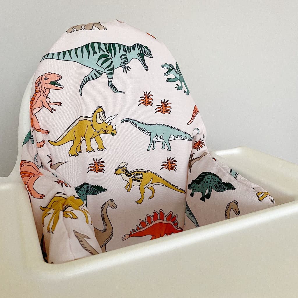 Dinosaur IKEA Antilop Highchair Cushion Cover | Bobbin and Bumble.