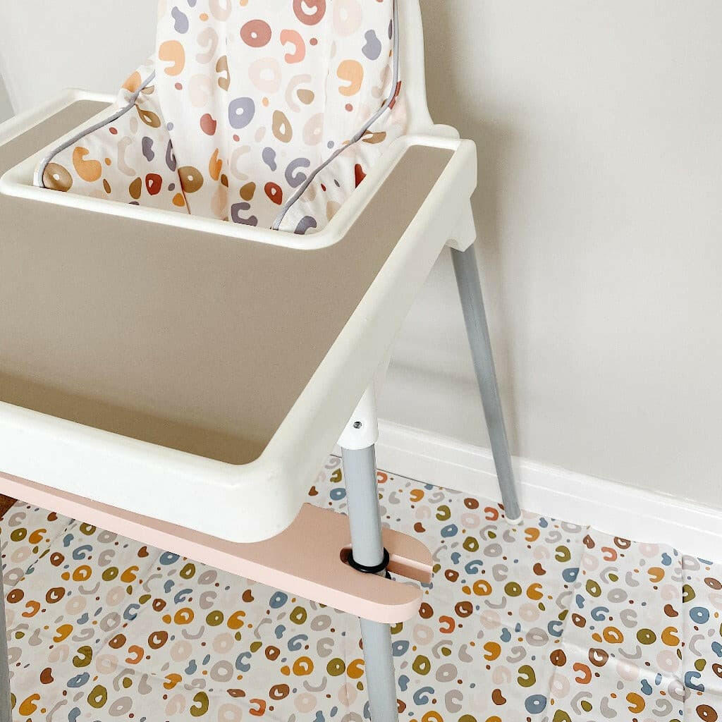 IKEA Highchair Cushion Cover - Colourful Cheetah Print | Bobbin and Bumble.
