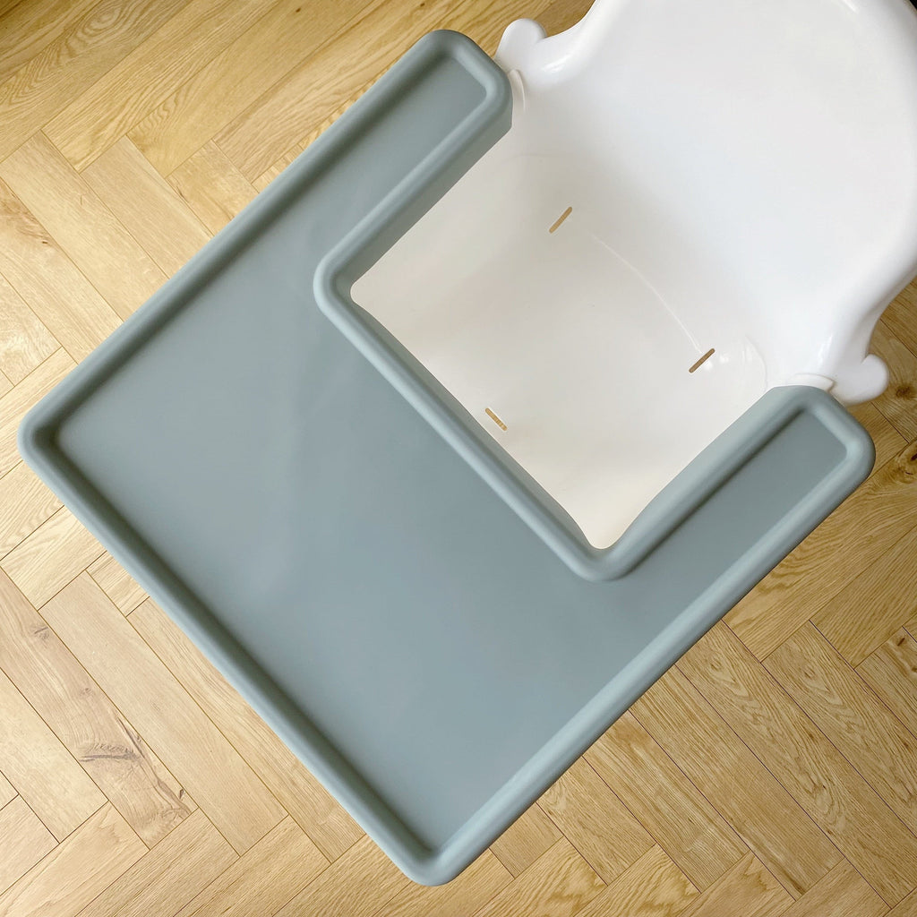 IKEA High chair Silicone Full Wrap Tray Placemat Insert - Sage | Bobbin and Bumble.