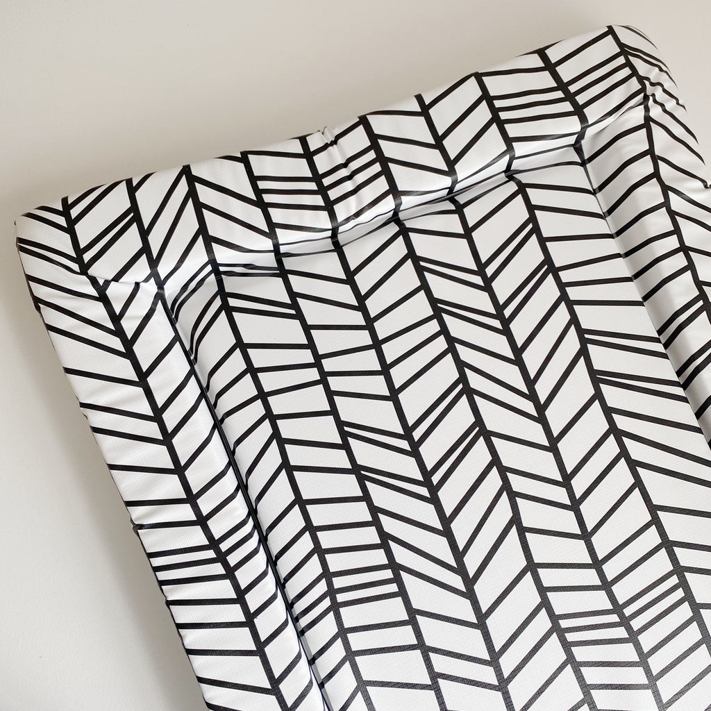 Deluxe Baby Changing Mat - Chevron Print | Bobbin and Bumble.