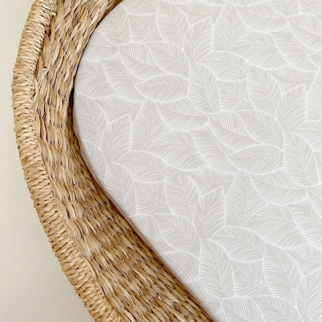 Basket Changing Mat - Gold Leaf Print | Bobbin and Bumble.